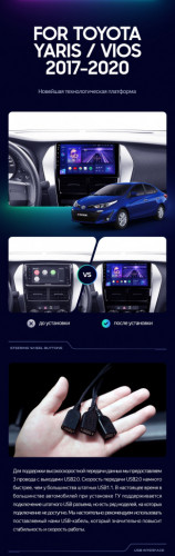 Штатная магнитола Teyes CC3 4/32 Toyota Yaris (2017-2020) F1