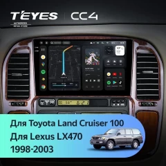Штатная магнитола Teyes CC4 6/64 Lexus LX470 (1998-2003) F1
