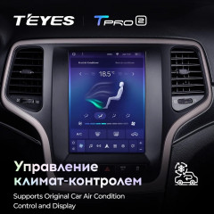 Штатная магнитола Tesla style Teyes TPRO 2 4/32 Jeep Grand Cherokee WK2 (2013-2020)