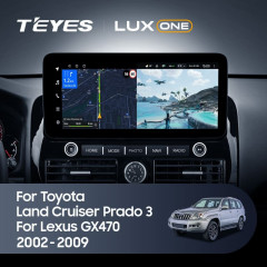 Штатная магнитола Teyes LUX ONE 360 6/128 Toyota Land Cruiser Prado 120 (2002-2009)