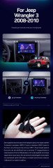 Штатная магнитола Teyes CC3 2K 4/64 Jeep Wrangler 3 JK (2008-2010) F1