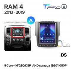 Штатная магнитола Tesla style Teyes TPRO 2 6/128 Dodge Ram 4 IV DJ DS (2013-2019) Тип-A