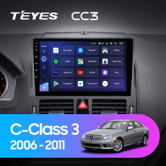 Штатная магнитола Teyes CC3 6/128 Mercedes-Benz C-Class 3 W204 S204 (2006-2011)