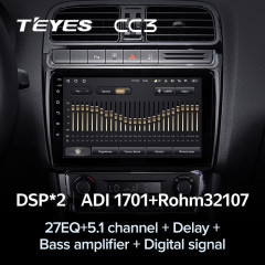 Штатная магнитола Teyes CC3 6/128 Volkswagen Polo 5 (2008-2020) F1
