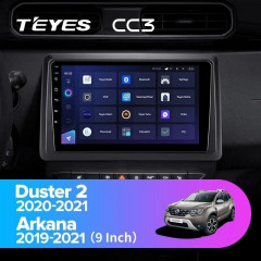 Штатная магнитола Teyes CC3 6/128 Renault Duster HM 2 (2020-2021) F2