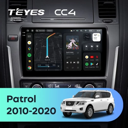 Штатная магнитола Teyes CC4 6/64 Nissan Patrol Y62 (2010-2020) F2