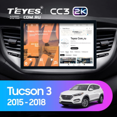Штатная магнитола Teyes CC3 2K 6/128 Hyundai Tucson 3 (2015-2018) Тип-A (11&quot;)