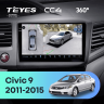 Штатная магнитола Teyes CC4 360 6/64 Honda Civic 9 FB FK FD (2011-2015)