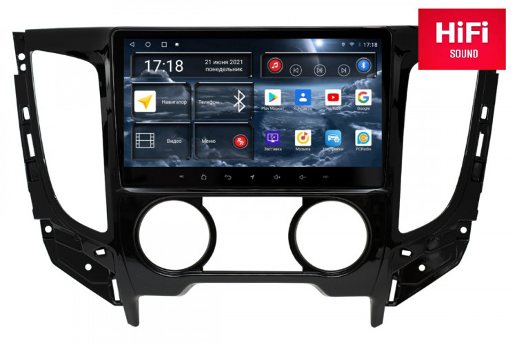 Штатная магнитола Redpower 75425 Mitsubishi L200 (2015-2019) (кондей)