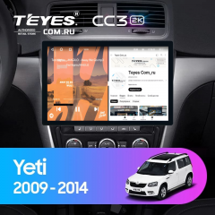 Штатная магнитола Teyes CC3 2K 4/32 Skoda Yeti 5L (2009-2014) (11") (10 inch Universal)