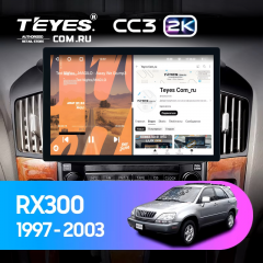 Штатная магнитола Teyes CC3 2K 4/32 Lexus RX300 XU10 (1997-2003) F2 (11&quot;)
