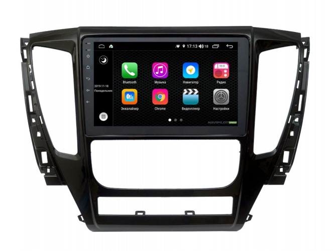 Штатная магнитола NaviPilot DROID9L 4G Mitsubishi Pajero Sport (2016+)