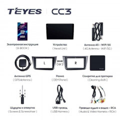 Штатная магнитола Teyes CC3 4/32 Volkswagen Touran 1 (2003-2010)