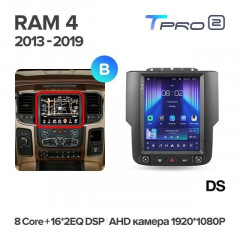 Штатная магнитола Tesla style Teyes TPRO 2 6/128 Dodge Ram 4 IV DJ DS (2013-2019) Тип-B