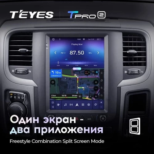 Штатная магнитола Tesla style Teyes TPRO 2 6/128 Dodge Ram 4 IV DJ DS (2013-2019) Тип-B