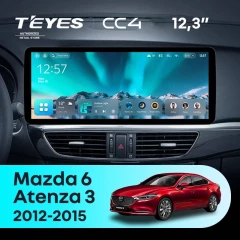 Штатная магнитола Teyes CC4 12.3" 6/64 Mazda Atenza 3 (2012-2015) Тип-A Правый руль
