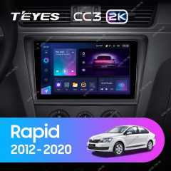 Штатная магнитола Teyes CC3 2K 4/32 Skoda Rapid NH3 NH1 (2012-2020)