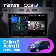 Штатная магнитола Teyes CC3 2K 4/64 Opel Zafira B (2005-2014) F2