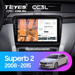 Штатная магнитола Teyes CC3L 4/32 Skoda Superb 2 B6 (2008-2015)