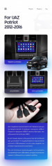 Переходная рамка UAZ Patriot (2012-2016) (9")