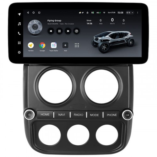 Переходная рамка Jeep Compass MK (2010-2016) (12,3")