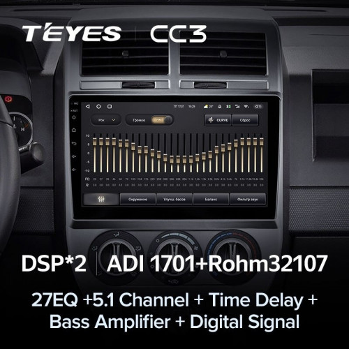 Штатная магнитола Teyes CC3 4/64 Jeep Compass 1 MK (2006-2010)