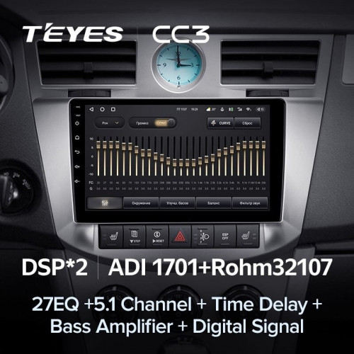 Штатная магнитола Teyes CC3 6/128 Chrysler Sebring 3 JS (2006-2010)