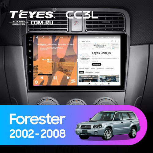 Штатная магнитола Teyes CC3L 4/32 Subaru Forester SG (2002-2008)