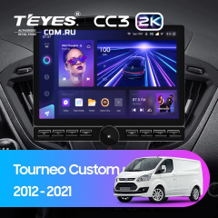 Штатная магнитола Teyes CC3 2K 6/128 Ford Transit (2012-2021) F1 (13" с кнопками)