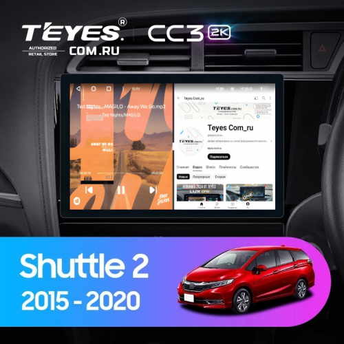 Штатная магнитола Teyes CC3 2K 4/32 Honda Shuttle 2 (2015-2020) Правый руль (11")