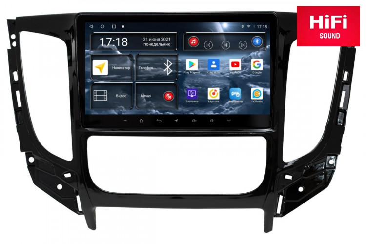 Штатная магнитола Redpower 75424 Mitsubishi L200 (2015-19) (климат)