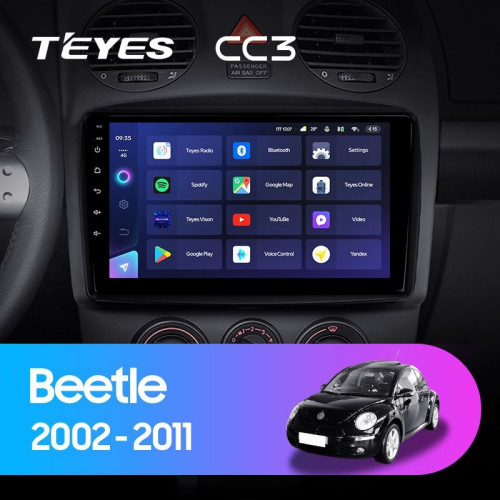 Штатная магнитола Teyes CC3 6/128 Volkswagen Beetle A4 (2002-2011)