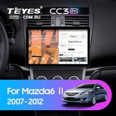 Штатная магнитола Teyes CC3 2K 4/32 Mazda 6 2 GH (2007-2012) (13")