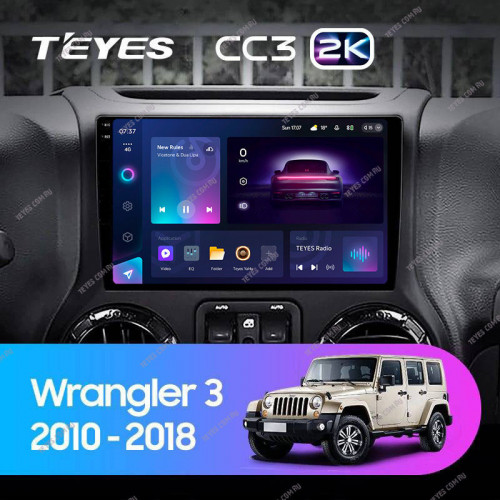 Штатная магнитола Teyes CC3 2K 4/64 Jeep Wrangler 3 JK (2010-2017) L15