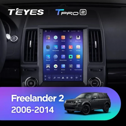 Штатная магнитола Tesla style Teyes TPRO 2 6/128 Land Rover Freelander 2 (2006-2012) Тип-B