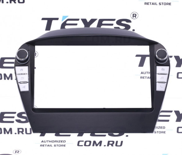 Переходная рамка Hyundai IX35 (2009-2015) (с кнопками) (AB - без штатного усилителя) (9")