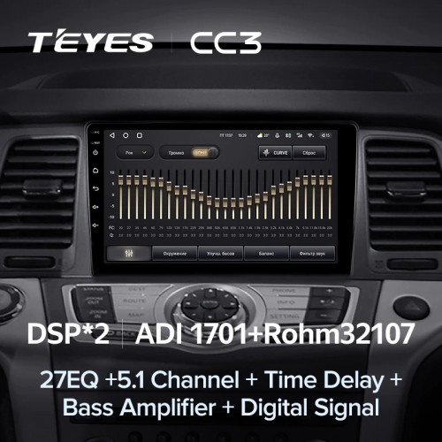 Штатная магнитола Teyes CC3 6/128 Nissan Murano Z50 (2002-2015)