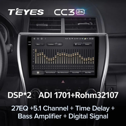 Штатная магнитола Teyes CC3 2K 4/64 Toyota Camry 7 XV 50 55 (2014-2017) (North America) F5