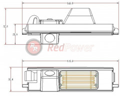 Камера заднего вида Redpower Premium TOY046 Toyota Rav4 (2006-2012)
