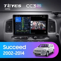 Штатная магнитола Teyes CC3 2K 360 6/128 Toyota Succeed (2002-2014) Правый руль