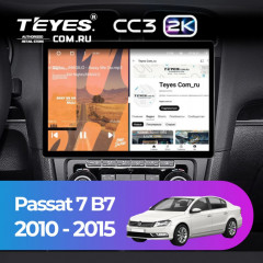 Штатная магнитола Teyes CC3 2K 4/32 Volkswagen Passat 7 B7 (2010-2015) (13") (10 inch Universal)