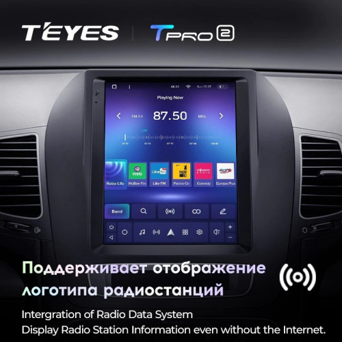 Штатная магнитола Tesla style Teyes TPRO 2 4/32 Kia Sorento 2 XM (2012-2021) F1