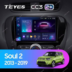 Штатная магнитола Teyes CC3 2K 6/128 Kia Soul 2 PS (2013-2019) Тип-A