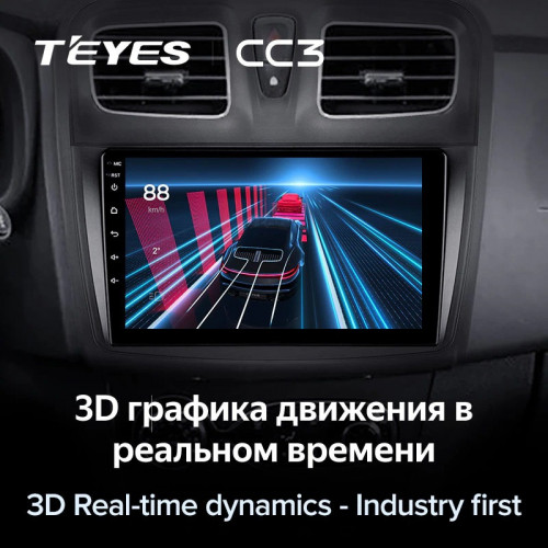 Штатная магнитола Teyes CC3 6/128 Renault Logan 2 (2012-2022) F2