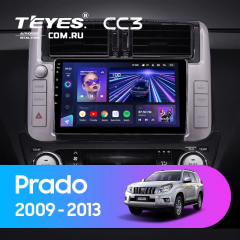 Штатная магнитола Teyes CC3 4/64 Toyota Land Cruiser Prado 150 (2009-2013) F2 Тип-С