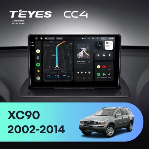 Штатная магнитола Teyes CC4 6/64 Volvo XC90 (2002-2014) F1