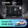 Штатная магнитола Teyes CC4 8/128 Toyota Crown 13 S200 (2008-2012) Тип-A