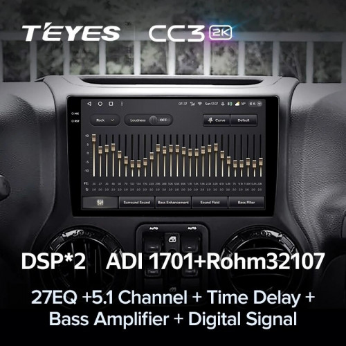 Штатная магнитола Teyes CC3 2K 6/128 Jeep Wrangler 3 JK (2010-2017) L14