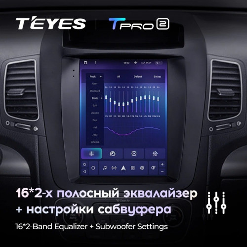 Штатная магнитола Tesla style Teyes TPRO 2 4/32 Kia Sorento 2 XM (2012-2021) HIGH F2