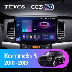 Штатная магнитола Teyes CC3 2K 4/32 SsangYong Korando 3 (2010-2013)